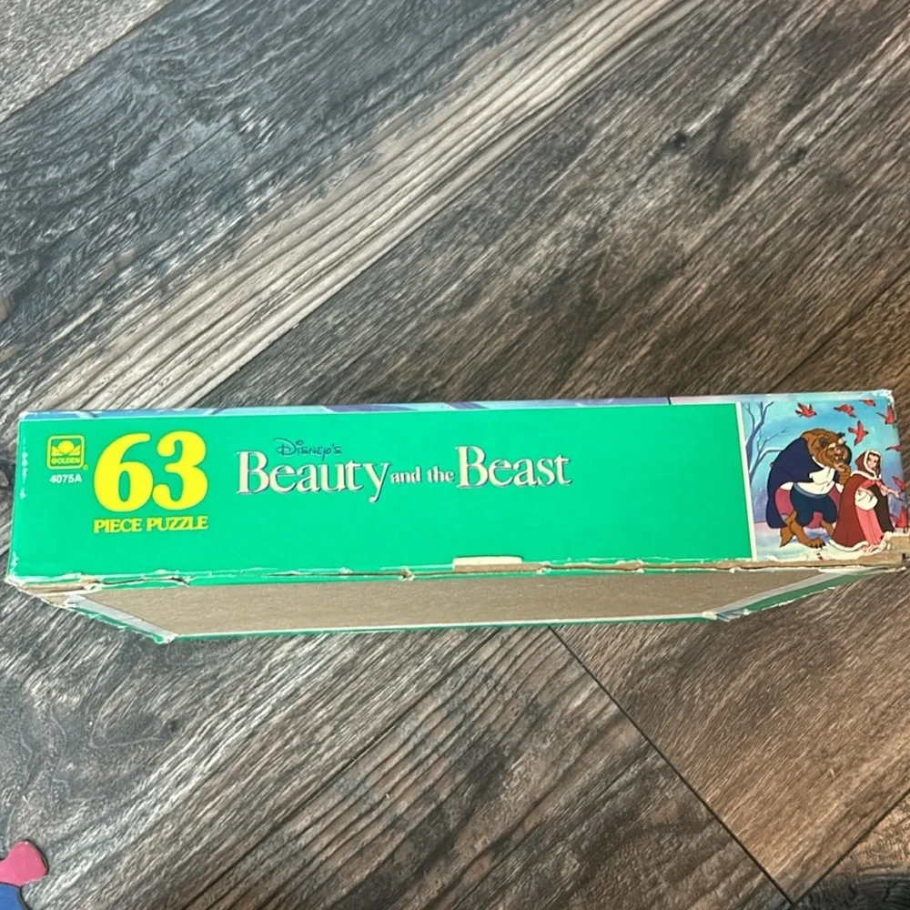 Vintage 1991 Disney Beauty and the Beast 63 Piece Puzzle Ages 4 to 7
